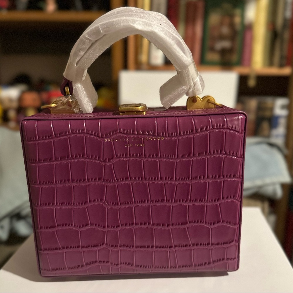 Brandon Blackwood Kendrick Trunk - Purple Croc Leather